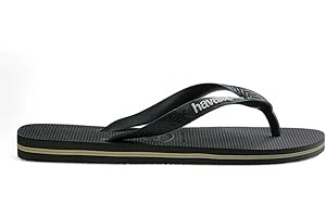 Havaianas - Brasil Logo, Infradito Iconiche, Comode E Resistenti, Strisce con la Bandiera Del Brasile E Suola Antiscivolo Con Strisce Colorate, Unisex Adulti