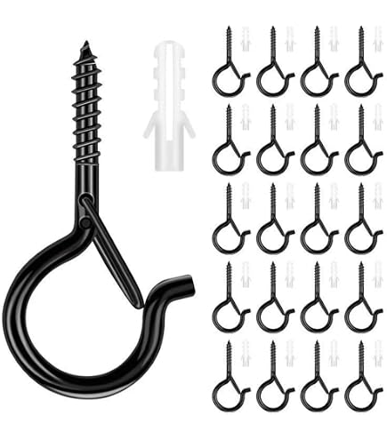 15 Pezzi Ganci a S con Anello di Sicurezza, Gancio a Forma di S in Metallo, Ganci Appesi S a Forma Multifunzionali, Ganci a S Grandi, Ganci a S Cucina Mobili Anticaduta