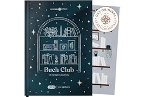 ‎LEBENSKOMPASS Lebenskompass Buchclub XXL - Das Lesetagebuch & Book Journal "SAPHIR" - Hardcover DIN A5 Tagebuch für Erwachsene - Book Club Reading Bullet Journal Tracker - Booktok