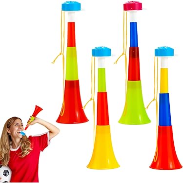 BESPORTBLE Lot De 14 Trompettes En Plastique Doré – Accessoires De Supporters – Fêtes, Sports, Concerts