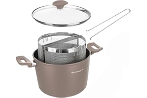 KASANOVA Pentola pasta 22 cm tortora con 2 cestelli e coperchio
