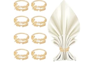 Anyingkai 8 pièces Ronds de Serviette Eid Mubarak,Ramadan Lettre Métal Doré Rond de Serviette,Rond de Serviette Bismillah,Doré Rond de Serviette Ramadan,Rond de Serviette en Métal (Papillon)