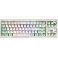 EPOMAKER Shadow-X Gasket Mechanical Keyboard with Screen, Hot Swappable 3 Modes (2.4G/Bluetooth/USB-C Wired) Wireless Gaming Keyboard, Poron Foam, Silicon Pad (White Green, Epomaker Mulan Switch)