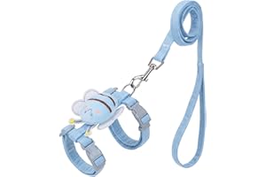 ASTRALONG Pettorina per Gatti con Guinzaglio, Pettorina Gatto Antifuga con 1,2 Metri, Regolabile, Morbida, Set di Guinzaglio per Gatti Anti-Perdite per Gatto