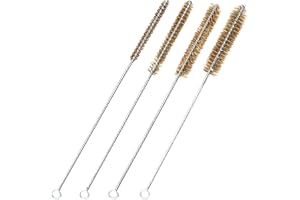 KMKANPO 4 Piezas Cepillo de Limpieza de Latón para Tuberías - Cepillos para Tubo de 8mm/10mm/12mm/15mm
