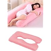 Be Actıve Hamile Yastığı 5 B&ouml;lge Destekli Hamile Destek Yastığı Emzirme Yastığı Fermuarlı Astarlı Pembe Renk