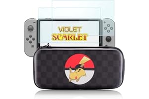 Bheddi Custodia da trasporto per Switch/Switch OLED - Custodia Portatile compatibile con Switch Console & Accessori - Include 10 Cartucce di Gioco e 2 Pellicola Vetro Temperato - Superior (Jump)