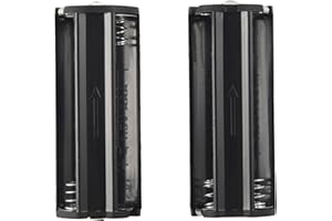 DPWOUM 2 Piece Black Battery Holder For 3 X 1.5 V AAA Batteries Flashlight Torch Batteries, Accumulators and Accessories