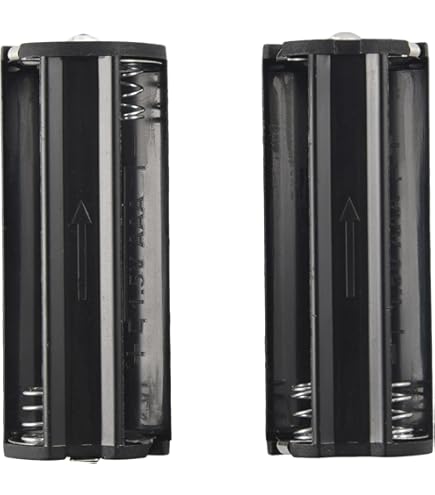 2Pcs Black Battery Holder For 3 X 1.5V AAA Batteries
