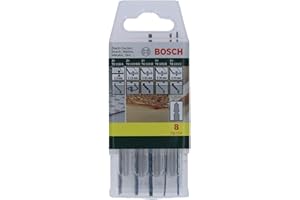 BOSCH ACCESSORIES Bosch 2607019458 T Shank Jigsaw Blade Set, 8 Pieces, Silver