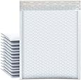 HZSOOCH 25pcs Padded Envelopes Large Poly Bubble Mailers Bubble Envelopes Self Seal Bubble Mailers for Shipping Mailing 200x300MM (White)