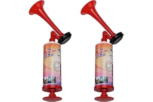 ‎FARBIN FARBIN Extrem laute Lufthorn Handpumpe Lufthorn Geräuschemacher für Kinder Geburtstagsparty, Fußballspiel Sportereignisse, Festival Feiern, Nebelwarnhörner Trump, 2pcs (Mini Handhorn 2pcs)