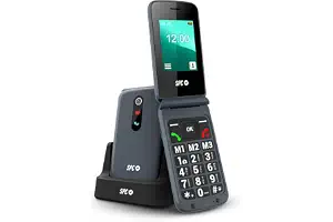 SPC Stella 2 - Teléfono móvil para Mayores, Teclas Grandes y Base de Carga | Fácil de usar, botón SOS, 3 memorias directas, configuración remota desde app SPC Care y compatible con audífonos