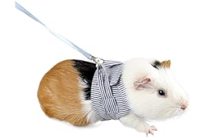 NICEYEA Guinea Pigs Vest Harness Adjustable Small Animals Traction Rope Chest Strap Outdoor Walking Training for Rabbit Squirrel Bunny Ferret Guinea Pig