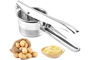 NEWLINE NY Stainless Steel Potato Presser Masher Ricer, Commercial Grade Tool to Press Mash Fruit or Food