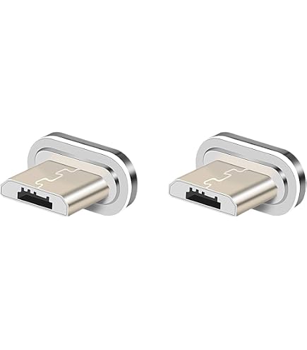 N. NETDOT 12th Generazione Cavo Magnetico,[0.3 Meters/1 Pack Nero] Ricarica Rapida e Trasferimento Dati per Smartphone Micro-USB/USB-C Vieni con 2 Connettori Ogni Cavo
