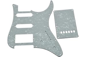 KAISH White Pearl Pickguard en acier rapide avec plaque arrière Trem pour guitare Yamaha Pacifica