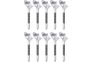 kiskick 10 Tees de Golf Resistentes al Desgaste, inserción Oblicua portátil, disminución de la fricción, Aumento Profesional de Distancia Compacto [10 Grados] Tees de Pelota de Golf, Accesorios d
