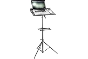 Stagg COS 10 BK Support pour Ordinateur portable/Instrument de musique Noir