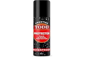 TODD PRESTIGE Shoe Protector Spray | Heavy-Duty Suede & Nubuck Waterproof Protector | Rain & Dirt Protection for UGG & More | Long-Lasting Water Repellent for Boots, Shoes, Coats & Gloves | 200ml