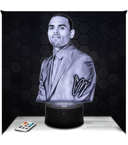 Chris Brown Tasses à café et Tasse Thé en céramique avec dessous de verre
