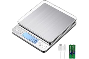 KUBEI Balance de cuisine améliorée avec une capacité de pesée maximale de 1kg/0.01g,Petite Mini Balance Milligramme, pour Bijoux, Matières Médicinales, Poudre,Cuisine Alimentaire, Grains de Café