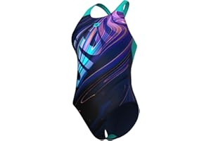 Arena Women's Arena Flow Swimsuit V Back LB One Piece Swimsuit Femme (Lot de 1)