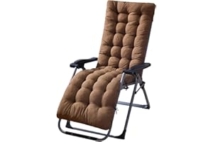 JTBDWOSK Liegestuhl Auflage, Dicke Lange Gartenliegen-Auflage Sofapolster Relaxliegenauflage für draußen, Terrasse, Sonnenliege, Ersatz-Schaukstuhl, Sitzbezug,Bank, Liegestuhl, Kissen,2