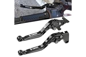 QJY-MOTOR PART-STORE Kawasaki Z900 Adjustable Brake Clutch Lever CNC Aluminum For Kawasaki Z900 2017-2021 (Black)