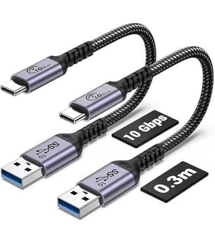 PH26Ⓡ Câble Adaptateur OTG Compatible Google Pixel 8a USB-C Mâle Vers USB - A Femelle Nylon Tressé Aluminium - Câble USB C Mâle Vers USB A Femelle - 20 Cm