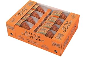 SERENDIB St Pierre Croissant 16 Pcs. Tray Individually Wrapped | Flaky, light, and full of flavor | Suitable for Vegetarians. (1 Box, Butter Croissant)