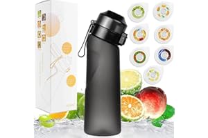 Isslance Air Borraccia con Up 7 Gusti cialde aromatiche, 650ML Air Bottiglia Tritan Up Senza BPA, Air Starter Set Up Borracce 0 Tazza di zucchero Up