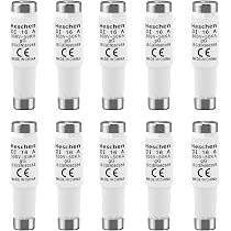 Fusibles Céramique 10x38mm Sourcing Map - 380V 40A Lot De 5 Pièces Pour Circuit Électrique
