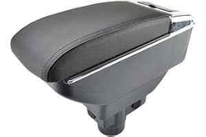 EUNEWR Double Layer Armrest Storage Box, Car Armrest Box Suit for Vauxhall Corsa D 2006-2014 Car Decoration Storage Supplies