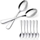 BESCH 6 Stainless Steel Soup Spoons 20 x 4.5 cm