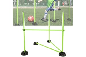 ‎FIVMEN FIVMEN Agility Hürden Sprungstangen Set Trainingsstangen Trainingzubehör für Sprungkraft Dribbling und Beweglichkeit Slalomstangen Hobby Horse Hindernisse