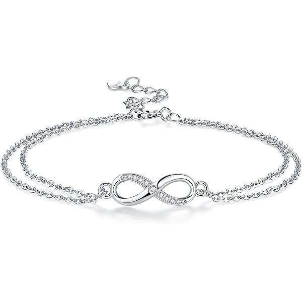 Elli Dames voetsieraad bal hanger modern met kristallen, 22 EU, Sterling zilver, kristal