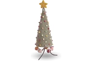 ‎ÉN GRY & SIF Én Gry & Sif Mini-Weihnachtsbaum aus Filz, Weihnachtsdeko zum Hinstellen, Hand-Made, fair-Trade, einzigartige Weihnachtsdekoration | Christbaum mit bunten Weihnachtskugeln