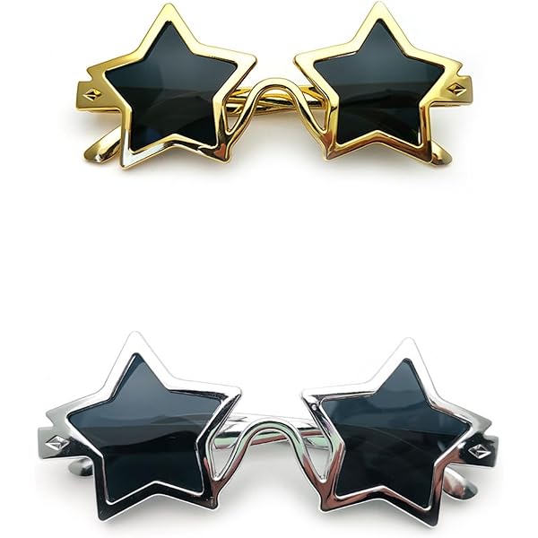 Occhiali Da Sole A Forma Di Stella, Luminosi E Trasparenti, Antiriflesso, Colorati, Trasparenti, Unici E Luminosi, Per Carnevale, Giardino, Casa - Foto 10