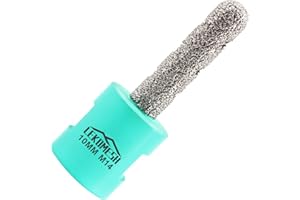 LEKOMESH Diamentowy frez 10 mm do szlifierek do płytek, powiększenia, otworów polerskich na porcelanie, ceramice, granicie, marmurze, blacie roboczym, średnica gwintu M14