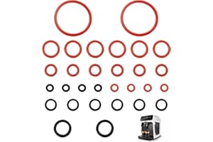 WLVINSON 30 Pezzi O Ring Guarnizioni,Guarnizioni O'Ring,Accessori Macchina Caffe,Macchina Caffè Automatica,Valvola del Vapore e Valvola di Uscita Adatta per Macchina Caffè Philips