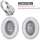QC35 Ohrpolster Ersatz Ohrkissen Kompatibel mit Bose QuietComfort 35 Wireless Kopfhörer II. (Silber)
