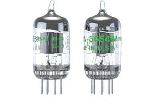 Fosi Audio 7-pinowe 5654W przetestowane/dopasowane rury próżniowe zamiennik dla lamp przedwzmacniacza 6AK5 6J1 6J2 6J1P EF95 (2 szt.)