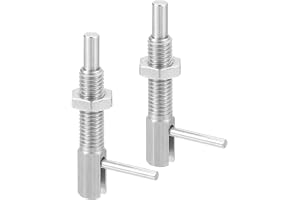 QUARKZMAN 2 stycken utdragbara indexeringsstift, M8 l fjäderstift i rostfritt stål fjäderbelastad spärr teleskopisk låsstift