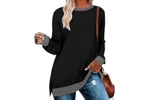 Cuptacc Maglione Donna Invernale Collo Rotondo Comoda 2024 Moda Maglia Donna Manica Lunga Sottile Causali Pullover Spacco Laterale Maglioni Eleganti