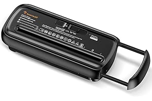 Bonsaii Paper Shredder for Home Use, 6 Sheet Strip Cut Small Paper Shredder Without Bin for Home Office, Portable Shredder Extendable Arm Design with Overheat Protection (S123-B)