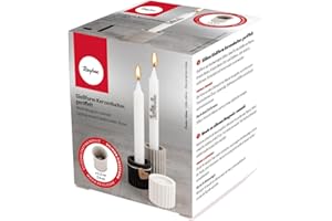 Rayher Silikon Gießform Kerzenhalter geriffelt, rund, Höhe 8 cm, 5,2 cm ø, für Teelichter und Stabkerzen, zum Ausgießen mit Kreativ-Beton, Resin Gießharz, Raysin-Gießpulver, 36186000