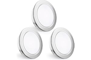 KYOTECH Faretti da Incasso a LED 230V, 4W 440LM Faretti LED da Soffitto Ultrapiatti 16mm 4000K Bianco Neutro Foro 55-60mm per Cucina, Soggiorno, Camera da Letto, Cromati, Set da 3