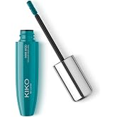 KIKO Milano Maxi Mod Colour Mascara - Tone 04 Metallic Green | Coloured | +200% Volume | 10 Hour Duration | Mini Brush | Arga