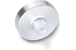 GANTER NORMELEMENTE Ganter elementi normali, magneti con filettatura interna – GN 50.2, materiale magnetico, ferrite dura., Argento, GN 50.2-HF-63-M8